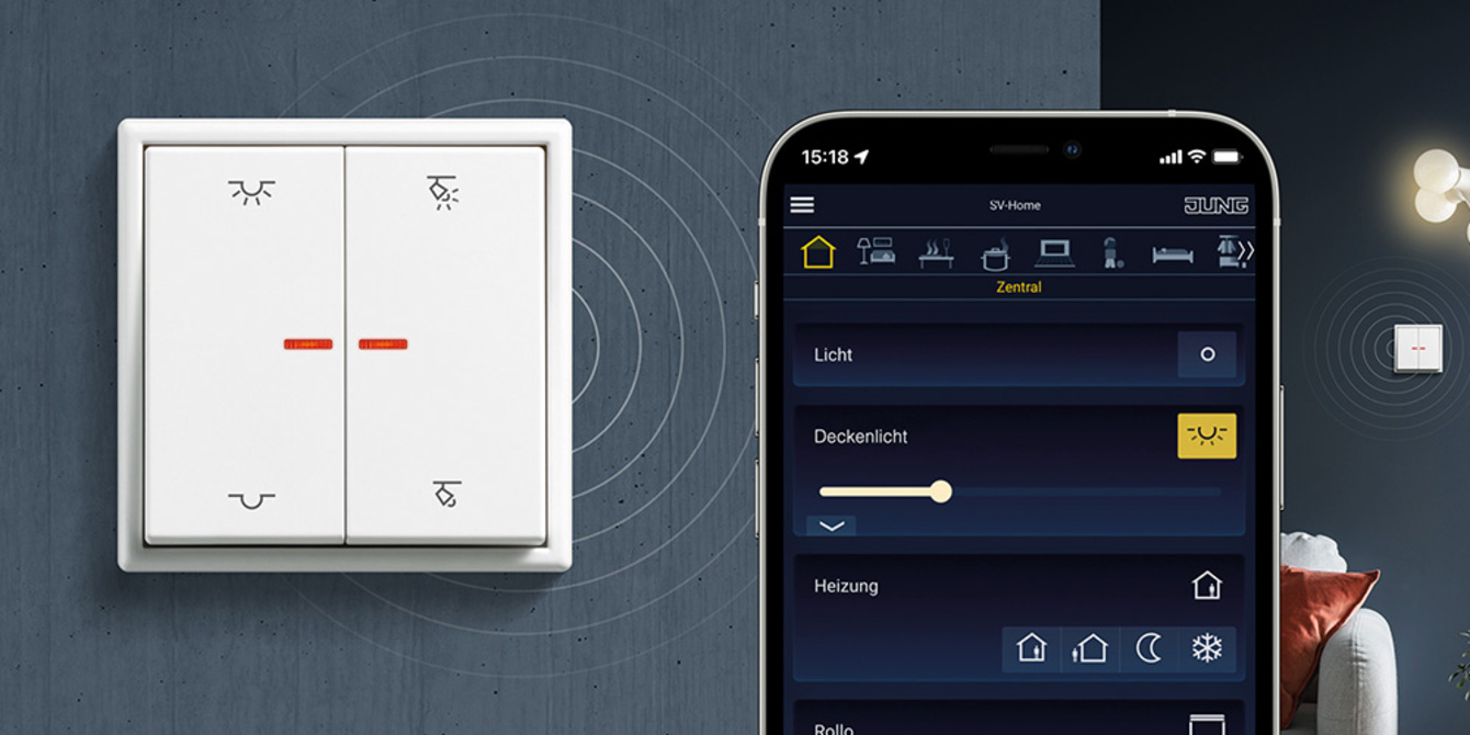 KNX RF Taster bei Elektro Engert GmbH in Hafenlohr-Windheim